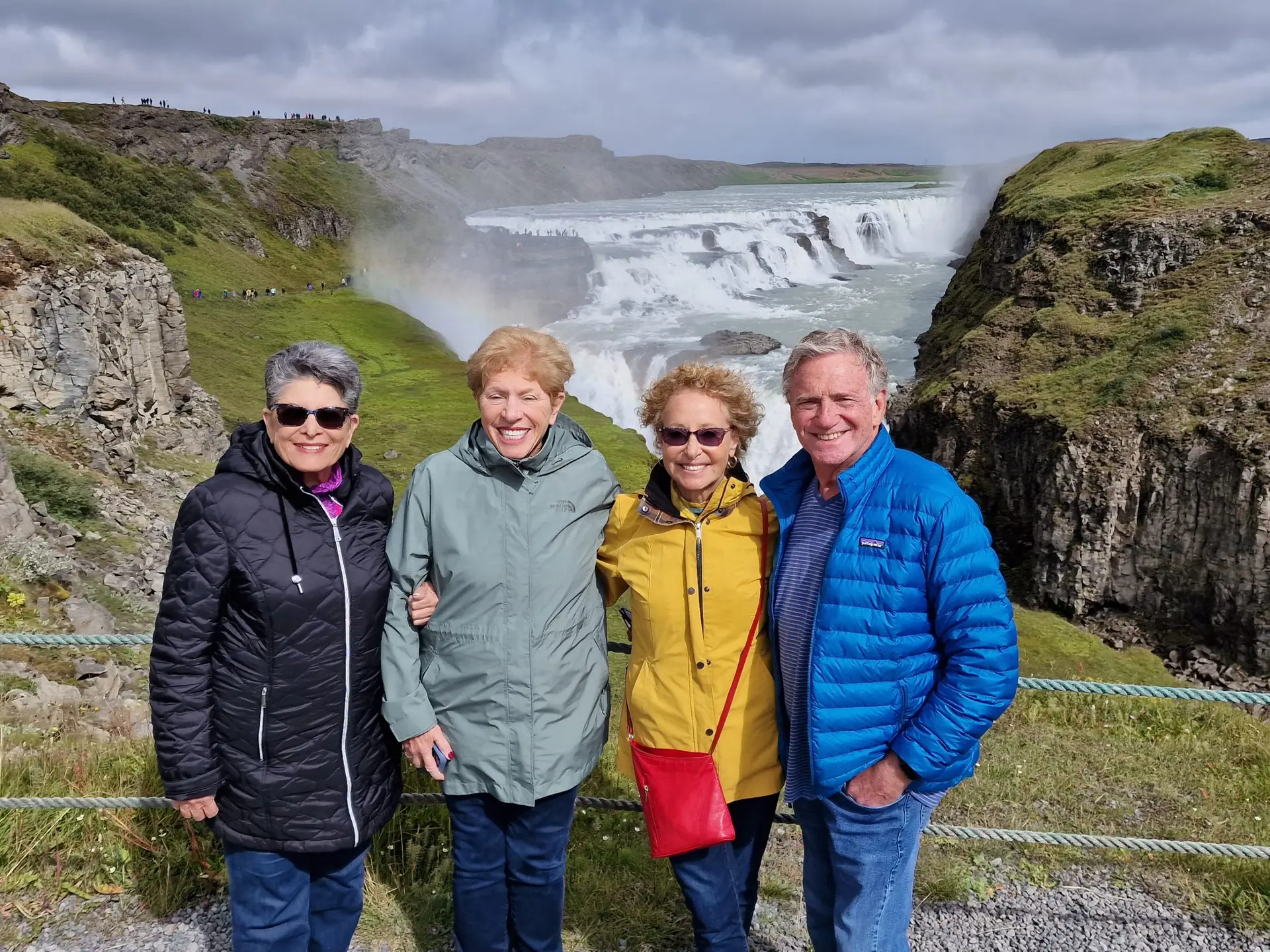 Gullfoss waterfall. Golden circle - supported bicycle tour in Iceland.